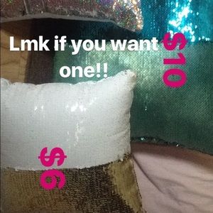color-switch sequin pillows